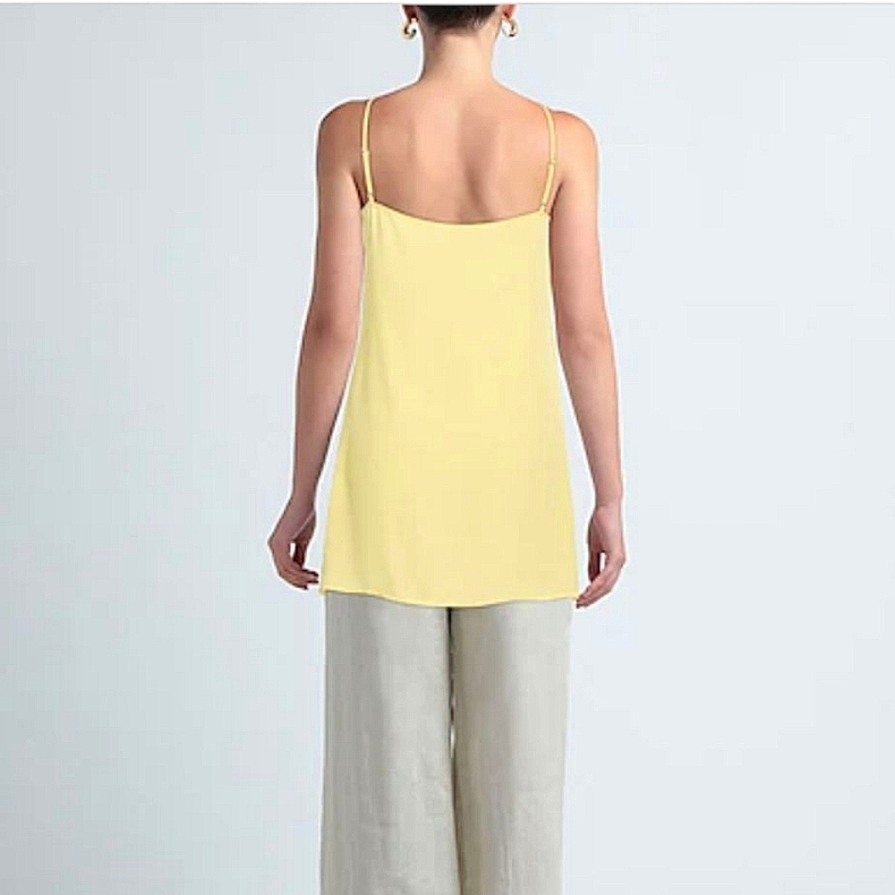 Saloni Camisole Slip Dress Flirty Lightweight Fairy Chartreuse 4 - Picture 10 of 10